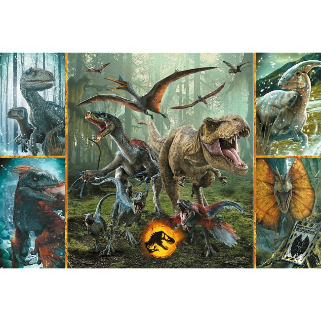 PUZZLE TREFL PRIMO SUPER SHAPE XXL 160 JURASSIC WORLD DINOZAURI NEOBISNUITI VIV50026