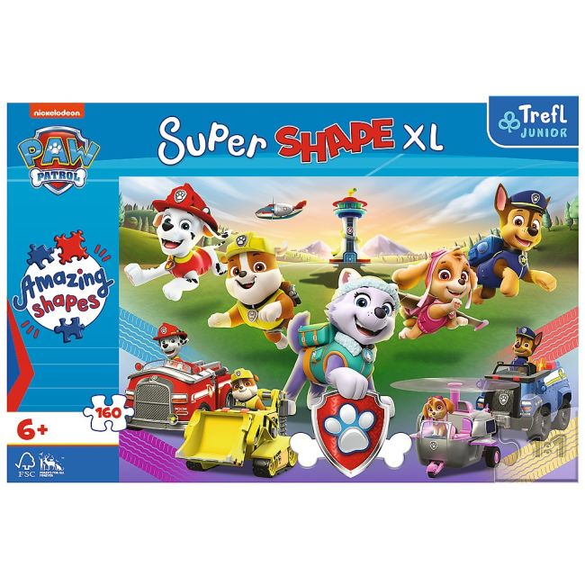 PUZZLE TREFL PRIMO SUPER SHAPE XXL 160 PATRULA CATELUSILOR VIV50021