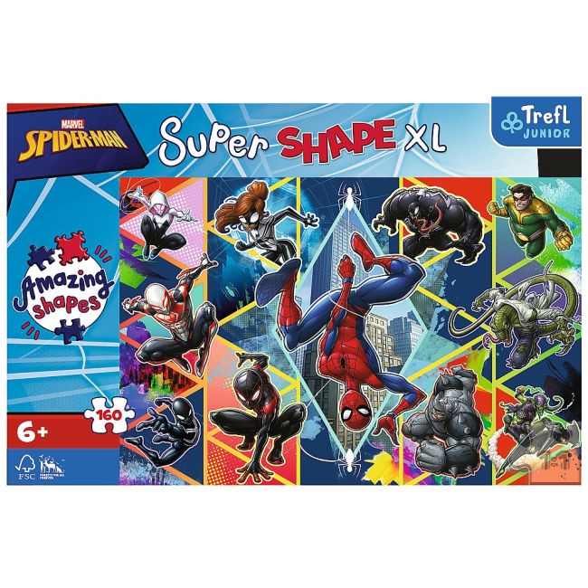 PUZZLE TREFL PRIMO SUPER SHAPE XXL 160 SPIDERMAN VIV50024