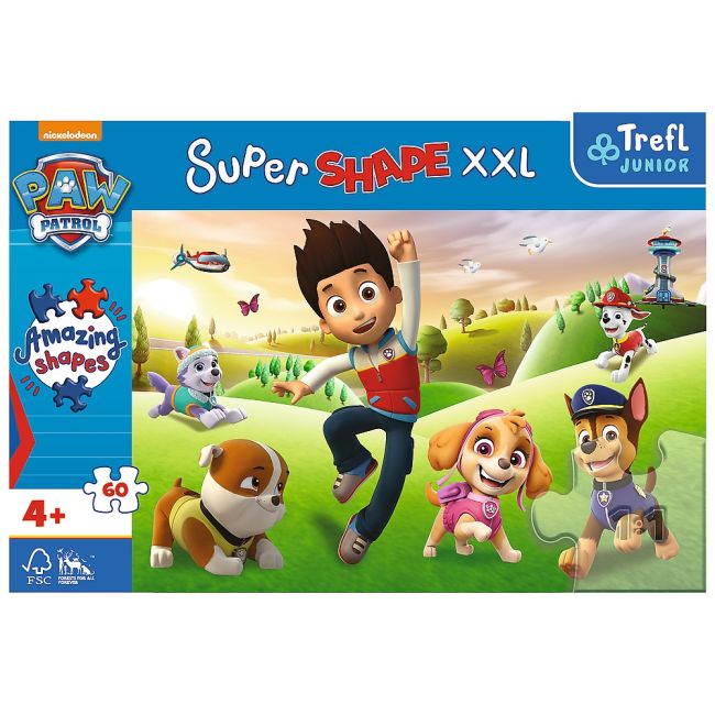 PUZZLE TREFL PRIMO SUPER SHAPE XXL 60 PATRULA CATELUSILOR VIV50009