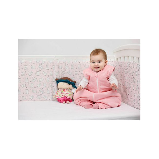 Sac de dormit cu picioruse si maneci, Stars in your eyes - Pink, 130 cm, 2 Tog - Iarna KDEJPIC1302STEYEP