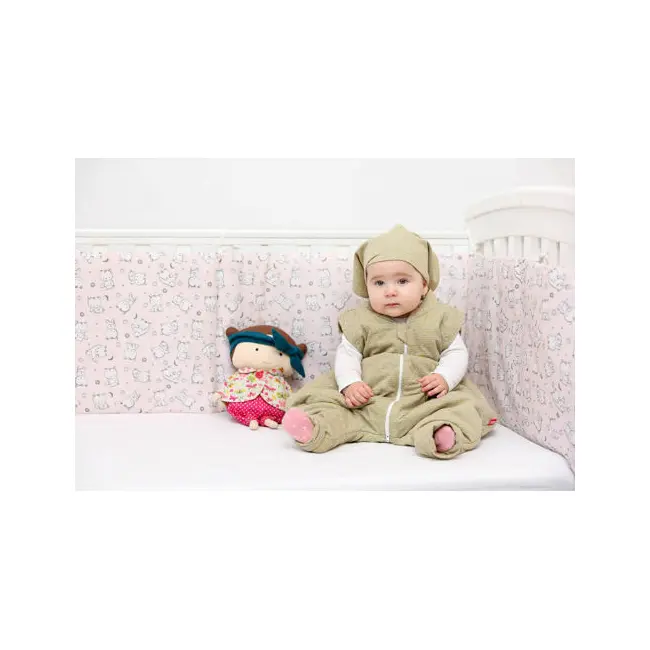 Sac de dormit cu picioruse si maneci, Winkie-Dinkie Hello Yellow, 80 cm, 2 Tog - Iarna KDEJPIC802WIDIHELYEL
