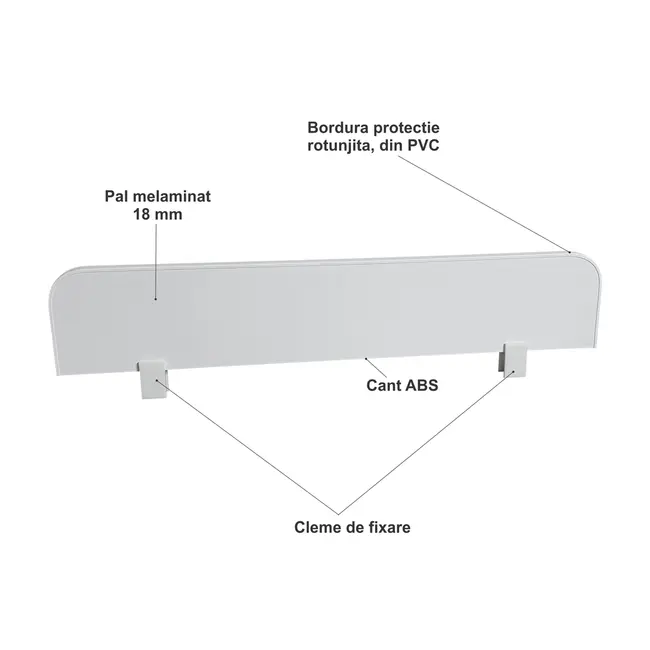 Set 2 paravane detasabile protectie pat copii - PC-P-2-PAR
