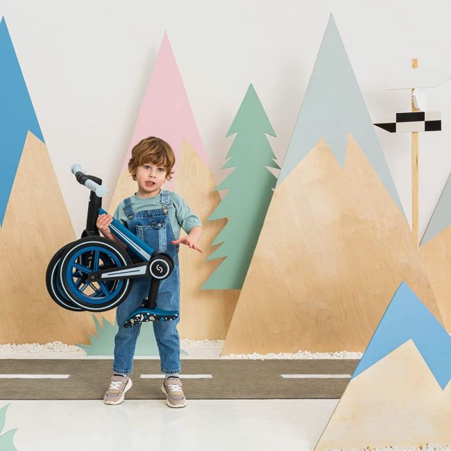 Bicicleta fara pedale pliabila Ronny, Denim, Albastru, Skiddou JEMsk_2030053