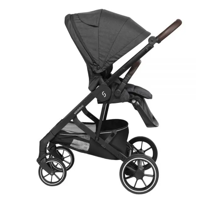 Carucior 2 in 1 Moss, Onyx, Negru, Skiddou JEMsk_2020031