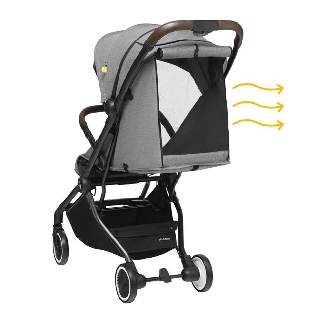 Carucior sport pliabil ultracompact pentru calatorii Espoo+, Evening Shadow, Gri inchis, Skiddou JEMsk_2020052