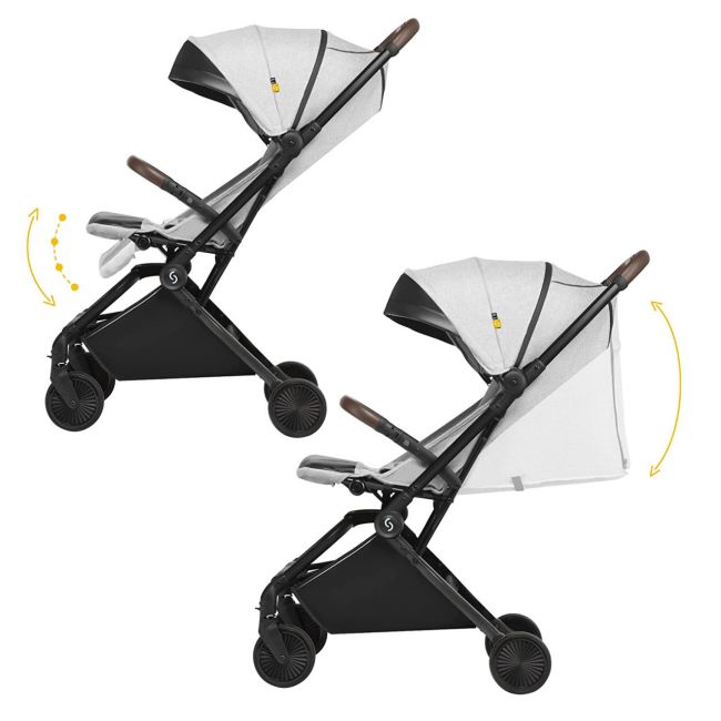 Carucior sport pliabil ultracompact pentru calatorii Espoo+, Normandic Dream, Gri, Skiddou JEMsk_2020053