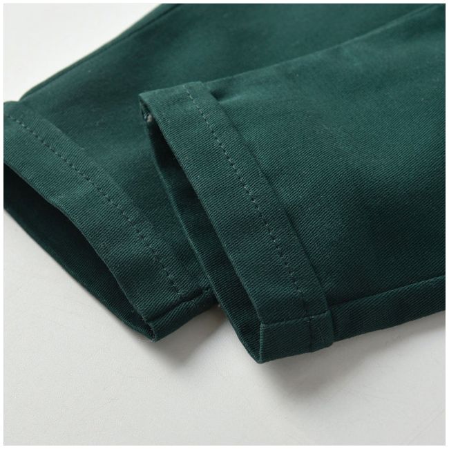 Costum elegant pentru baietei cu camasuta visinie si papion verde MBMer79-de2