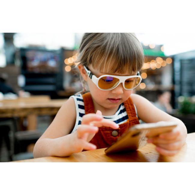 Ochelari pentru copii cu protectie impotriva ecranelor Click & Change ScreenSafe, 2-5 ani, Albi, Mokki JEMmokki_MO8017