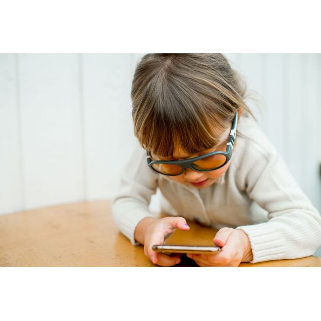 Ochelari pentru copii cu protectie impotriva ecranelor Click & Change ScreenSafe, 2-5 ani, Gri, Mokki JEMmokki_MO8016