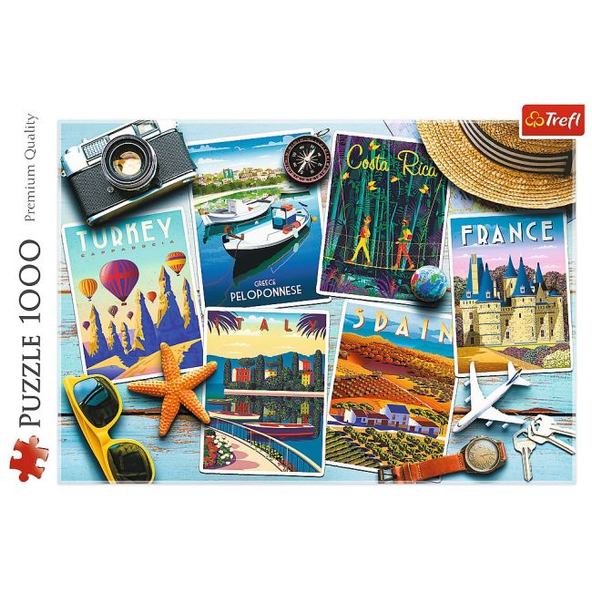 PUZZLE TREFL 1000 CARTI POSTALE VIV10714