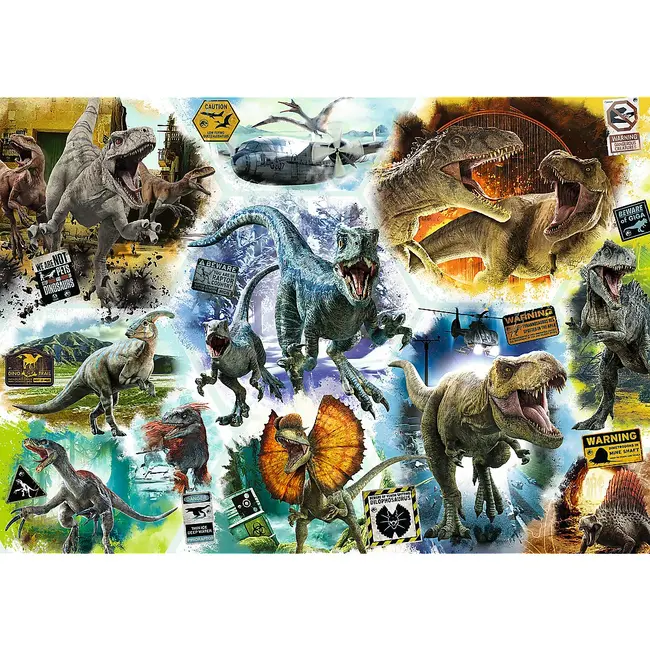 PUZZLE TREFL 1000 JURASSIC WORLD PE URMELE DINOZAURILOR VIV10727