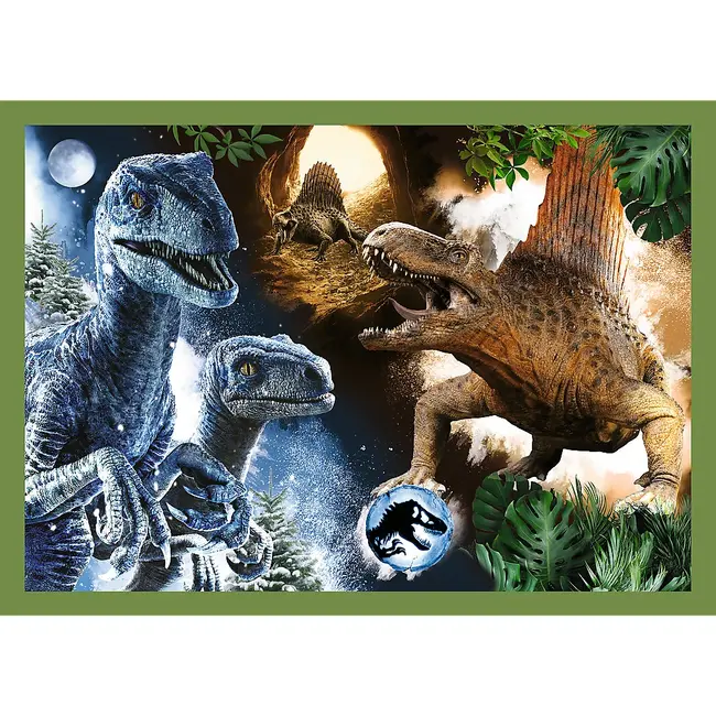 PUZZLE TREFL JURASSIC WORLD 4IN1 IN LUMEA DINOZAURILOR VIV34607