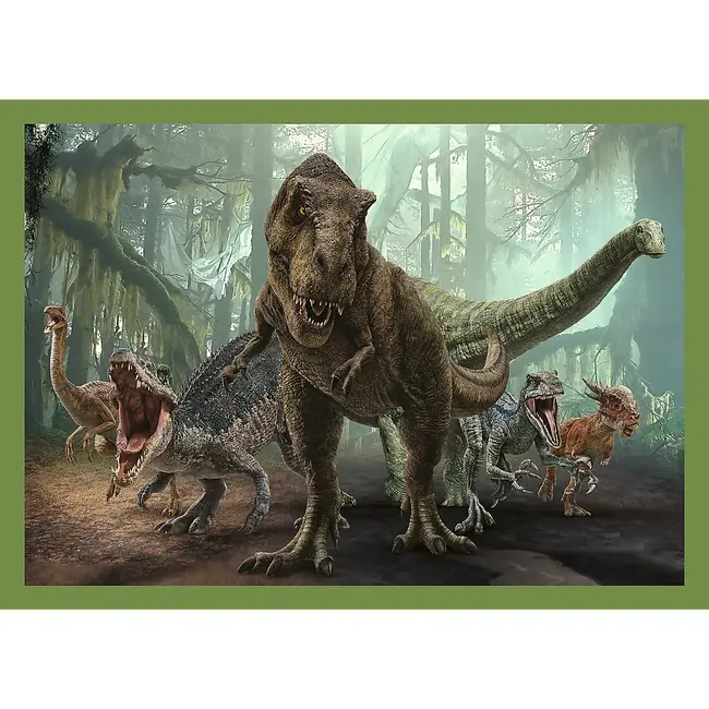 PUZZLE TREFL JURASSIC WORLD 4IN1 IN LUMEA DINOZAURILOR VIV34607