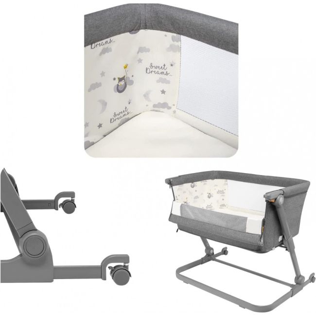 Patut 3 in 1 co-sleeping Natt, Evening Dream, Gri inchis, Skiddou JEMsk_2040011