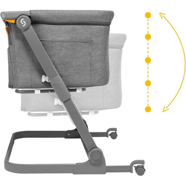 Patut 3 in 1 co-sleeping Natt, Evening Dream, Gri inchis, Skiddou JEMsk_2040011