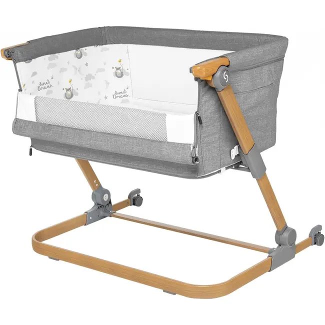 Patut 3 in 1 co-sleeping Natt, Normandic Wood, wood-gri, Skiddou JEMsk_2040013