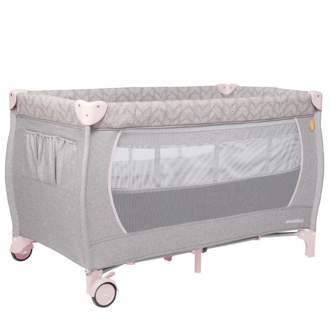 Patut de calatorie pliabil cu 2 nivele Lunar, Keep Pink, Roz, Skiddou JEMsk_2040023