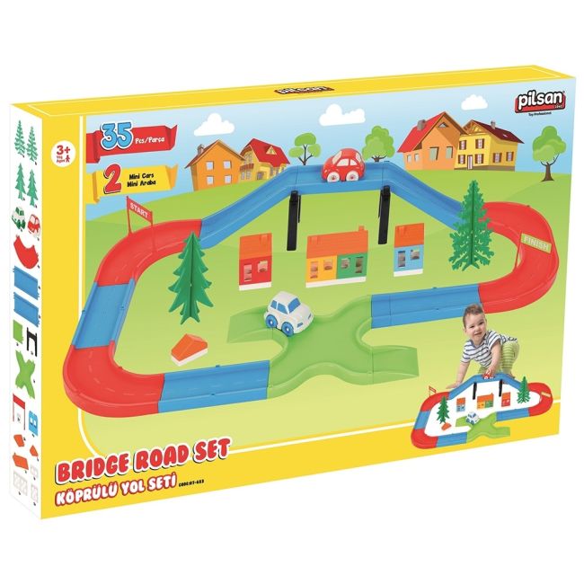 Pista de masini pilsan bridge yellow roads hubpl-07-683-yr