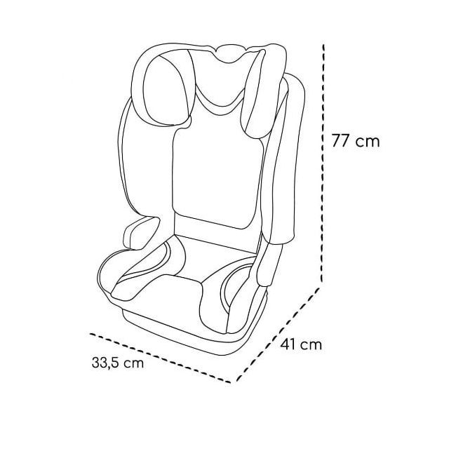 Scaun auto Täby, 15-36 kg, Onyx, Negru, Skiddou JEMsk_2010013