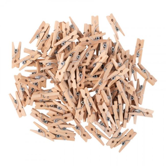 Set 100 clestisori rufe 25 mm natur, pentru activitati de creatie - okepb2470107