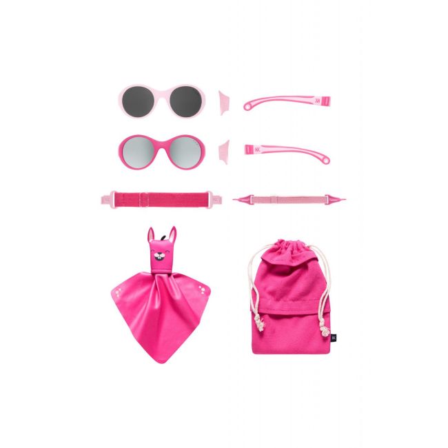 Set 2 ochelari copii Click & Change, roz, 0-2 ani, Mokki JEMmokki-MO8001