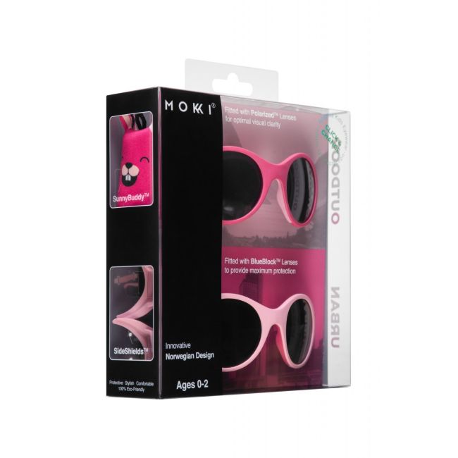 Set 2 ochelari copii Click & Change, roz, 0-2 ani, Mokki JEMmokki-MO8001