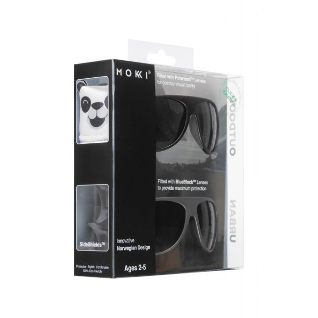Set de 2 ochelari copii Click & Change, negru, 2-5 ani, Mokki JEMmokki-MO8009