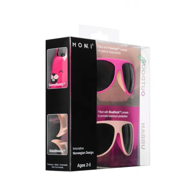 Set de 2 ochelari copii Click & Change, roz, 2-5 ani, Mokki JEMmokki-MO8006