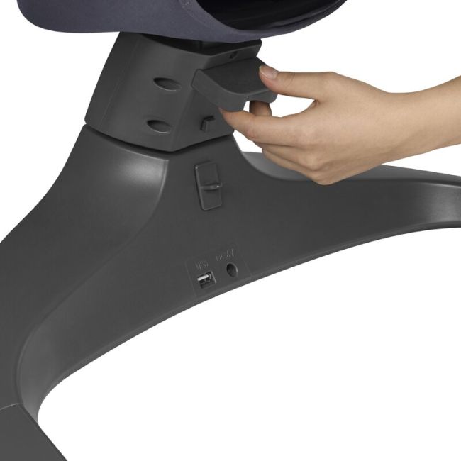 Lionelo - Balansoar si sezlong copii, Ralf, 2 in 1, Electric, Cu telecomanda si cablu USB, Cu miscare laterala de balansare si 5 niveluri diferite de viteza, Cu 12 melodii, Gri BYNLO-RALF_GREY_CONCRETE