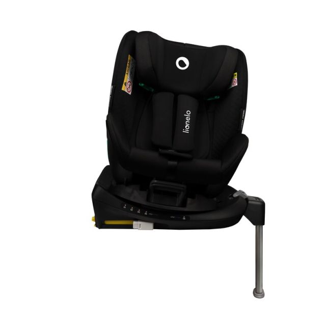 Lionelo - Scaun auto Antoon Plus, Pozitie de somn, Protectie laterala, Rotire 360 grade, 0-18 kg, Cu Isofix si picior de sustinere, Negru BYNLO-ANTOON_PLUS_BLACK_ONYX