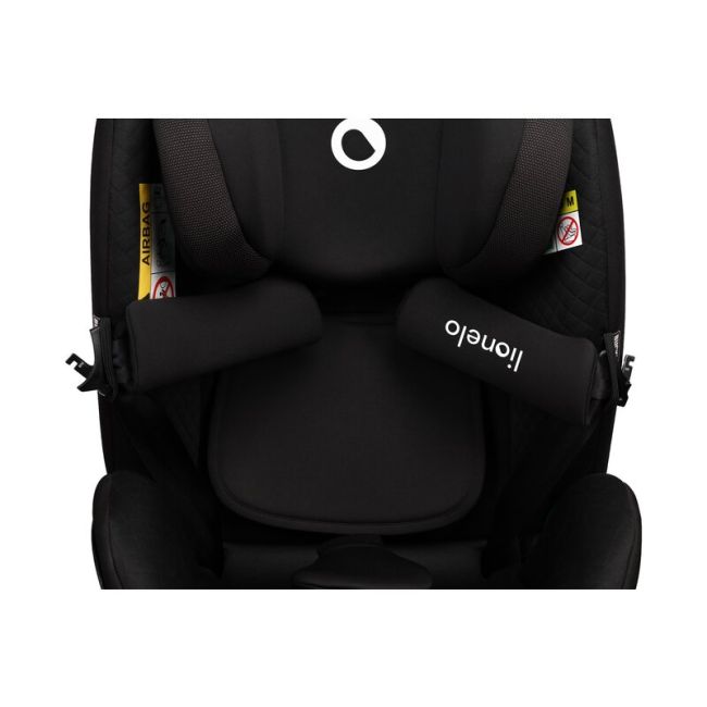 Lionelo - Scaun auto Antoon Plus, Pozitie de somn, Protectie laterala, Rotire 360 grade, 0-18 kg, Cu Isofix si picior de sustinere, Negru BYNLO-ANTOON_PLUS_BLACK_ONYX