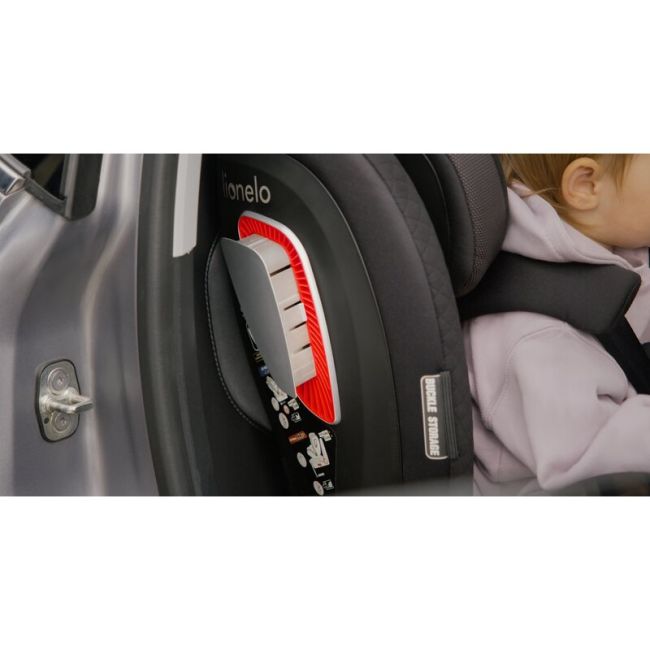 Lionelo - Scaun auto Antoon Plus, Pozitie de somn, Protectie laterala, Rotire 360 grade, 0-18 kg, Cu Isofix si picior de sustinere, Negru BYNLO-ANTOON_PLUS_BLACK_ONYX