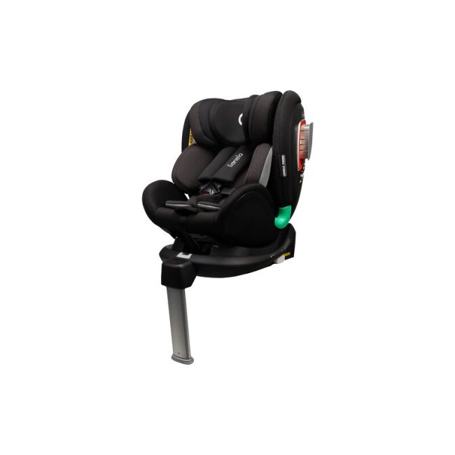 Lionelo - Scaun auto Antoon Plus, Pozitie de somn, Protectie laterala, Rotire 360 grade, 0-18 kg, Cu Isofix si picior de sustinere, Negru BYNLO-ANTOON_PLUS_BLACK_ONYX