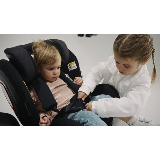 Lionelo - Scaun auto Antoon Plus, Pozitie de somn, Protectie laterala, Rotire 360 grade, 0-18 kg, Cu Isofix si picior de sustinere, Negru BYNLO-ANTOON_PLUS_BLACK_ONYX