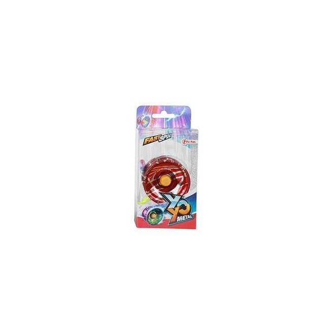 Yo-Yo metalic Flames diametru 5.5 cm Toi-Toys TT35703Z BBJTT35703Z_Rosu