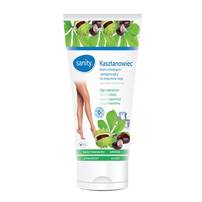 Crema racoritoare pentru picioare obosite Sanity, cu castan de cal, pentru efect de relaxare,... BITcremasanitypicioare