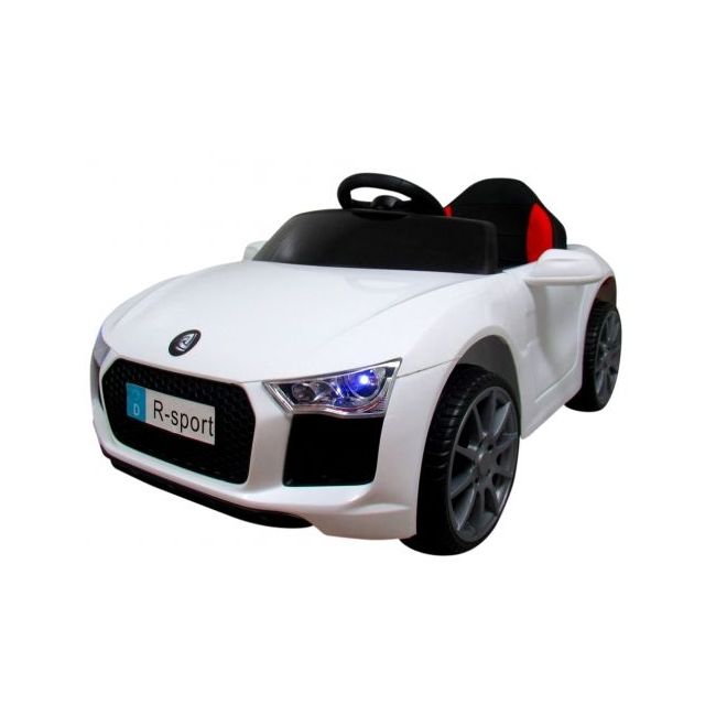 Masinuta electrica cu telecomanda, copii 1-4 ani, scaun din piele, cabrio b4 628 r-sport - alb  edeedi628alb