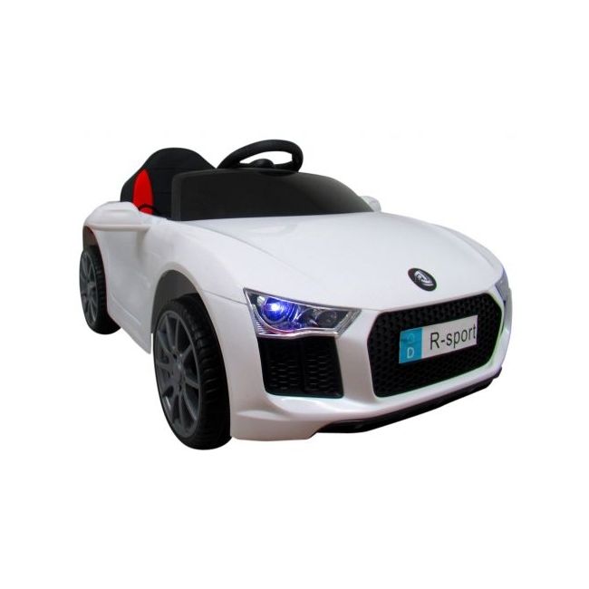 Masinuta electrica cu telecomanda, copii 1-4 ani, scaun din piele, cabrio b4 628 r-sport - alb  edeedi628alb