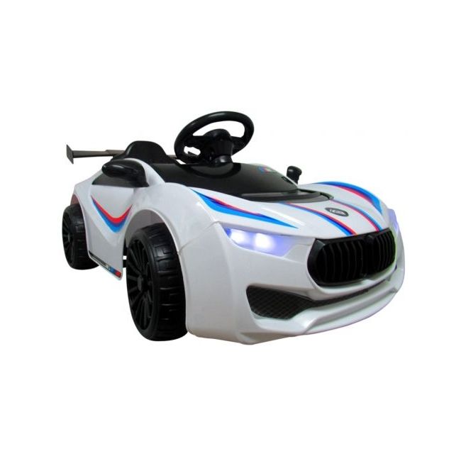 Masinuta electrica cu telecomanda cabrio b5 qd711 r-sport - alb edeediqd711alb