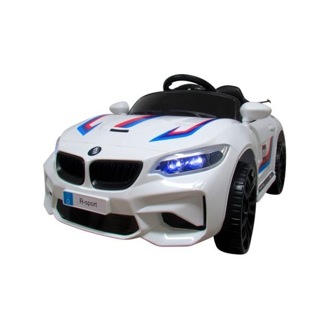 Masinuta electrica cu telecomanda cabrio b6 lbb-1200 r-sport - alb edeedilbb-1200alb