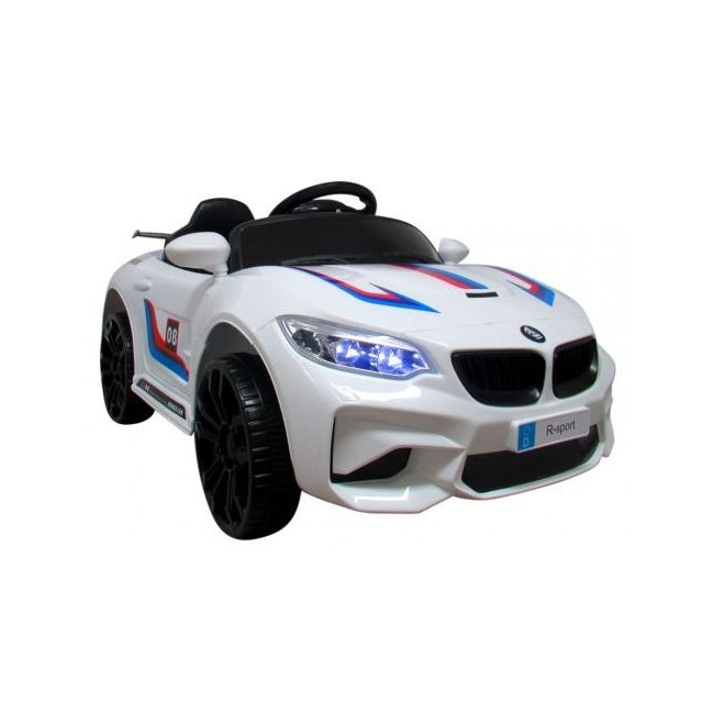 Masinuta electrica cu telecomanda cabrio b6 lbb-1200 r-sport - alb edeedilbb-1200alb