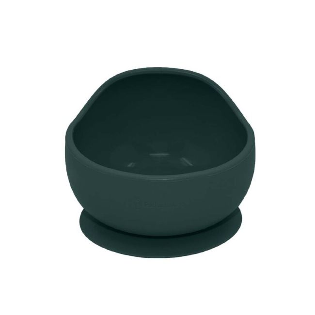 Petite&Mars - Bol din silicon fara BPA, Cu ventuza, TAKE&MATCH, 6 luni+, 350 ml, Verde Inchis BYN707817