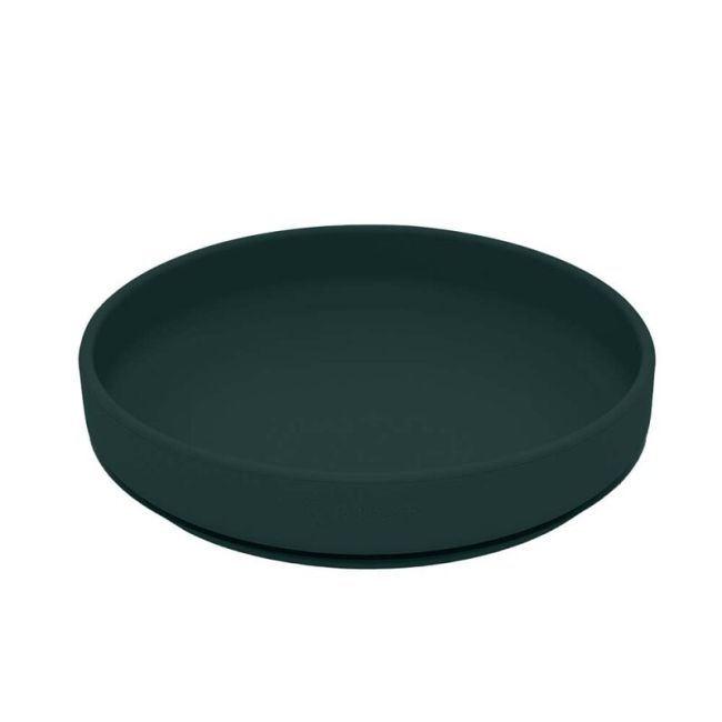 Petite&Mars - Farfurie din silicon fara BPA, Cu ventuza, TAKE&MATCH, 6 luni+, 400 ml, Verde Inchis BYN708817