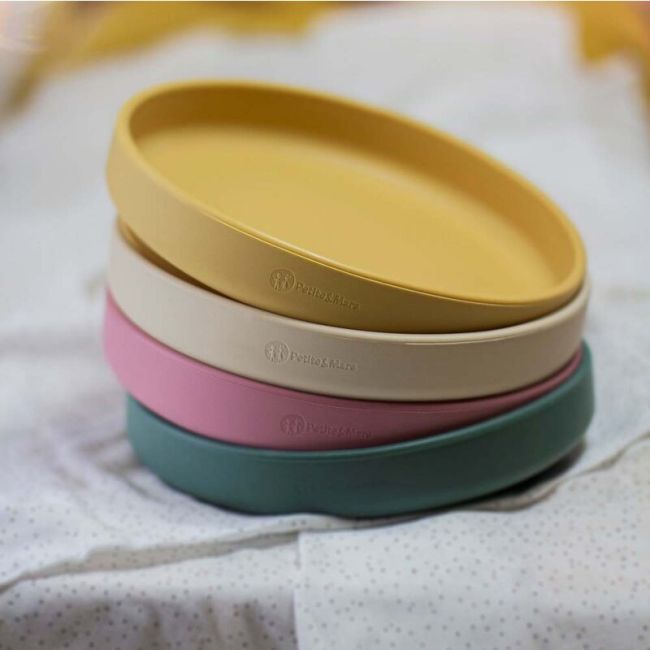 Petite&Mars - Farfurie din silicon fara BPA, Cu ventuza, TAKE&MATCH, 6 luni+, 400 ml, Verde Inchis BYN708817