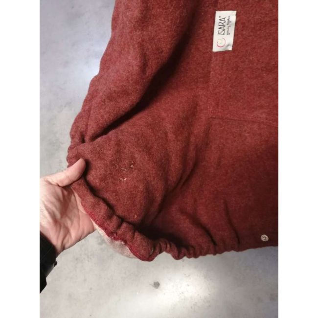 Preloved protectie de lana merino isara warm clever cover terracotta 2