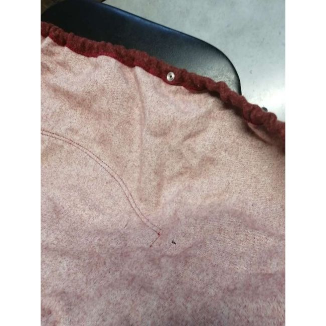 Preloved protectie de lana merino isara warm clever cover terracotta 3