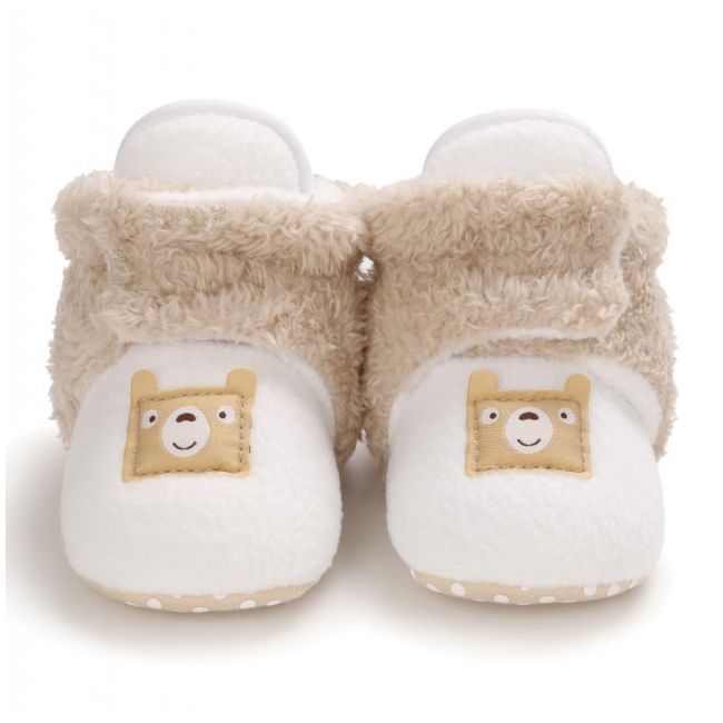 Cizmulite plusate alb cu crem pentru bebelusi - Teddy AMD27-1-sa6