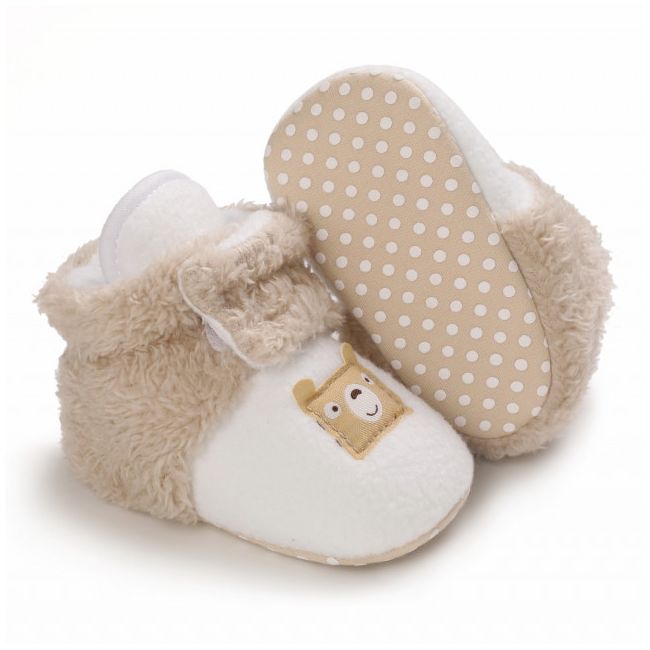 Cizmulite plusate alb cu crem pentru bebelusi - Teddy AMD27-1-sa6