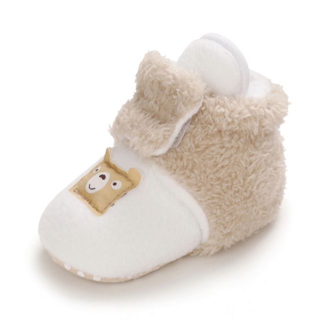 Cizmulite plusate alb cu crem pentru bebelusi - Teddy AMD27-1-sa6